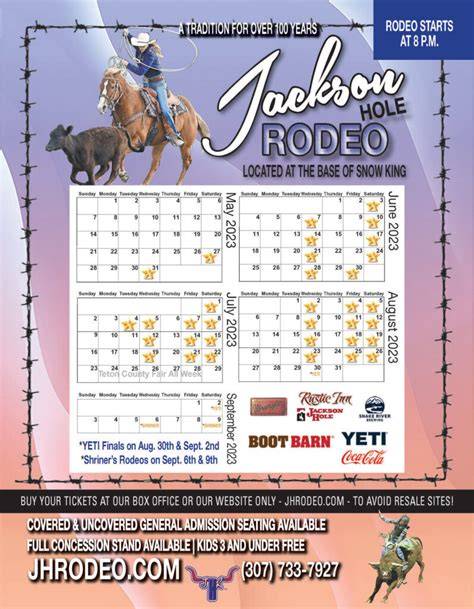 jackson hole wyoming calendar of events