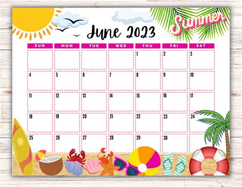 june calendar ideas