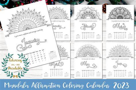 calendar coloring pages