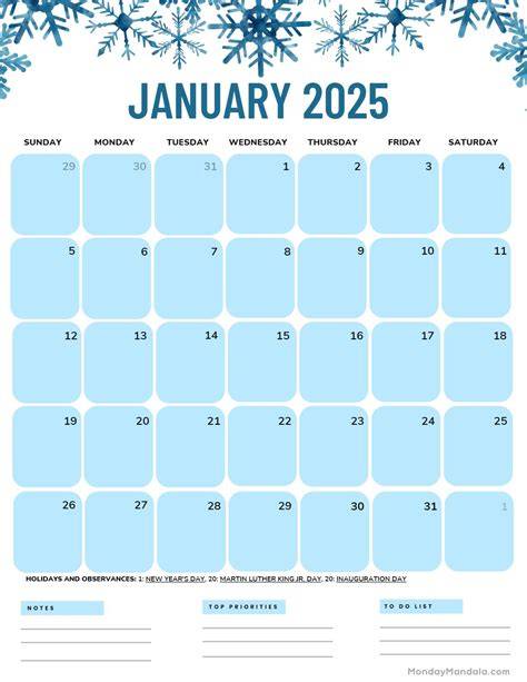 january 2025 calendar printable pdf