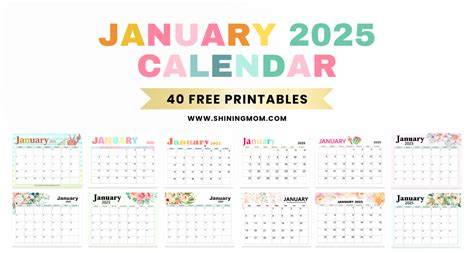 january 2025 calendar