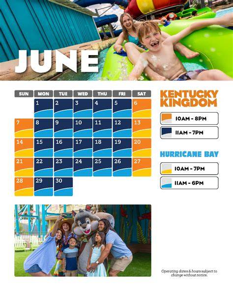 kentucky kingdom calendar