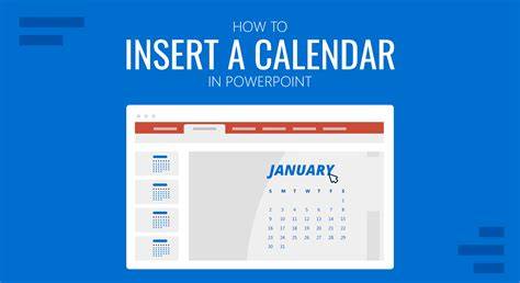 Insert A Calendar In Powerpoint