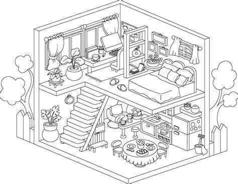 Inside House Coloring Pages
