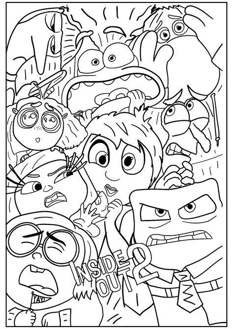 Inside Out 2 Printable Coloring Pages