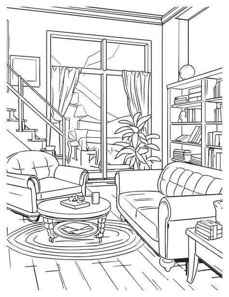 Interior Design Coloring Pages