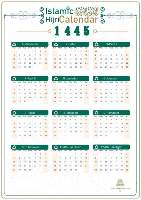 Islamic Calendar Hijri