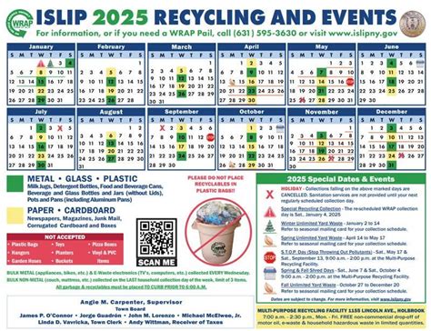 Islip Garbage Calendar