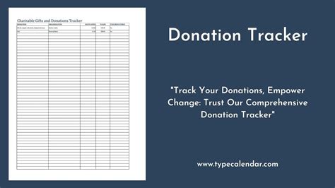 Itemized Donation List Printable 2023