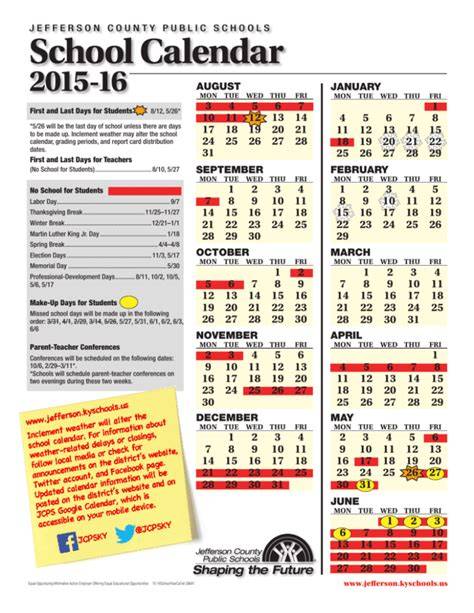 Jcps 25 26 School Calendar