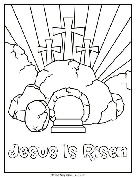 Jesus Resurrection Colouring Pages
