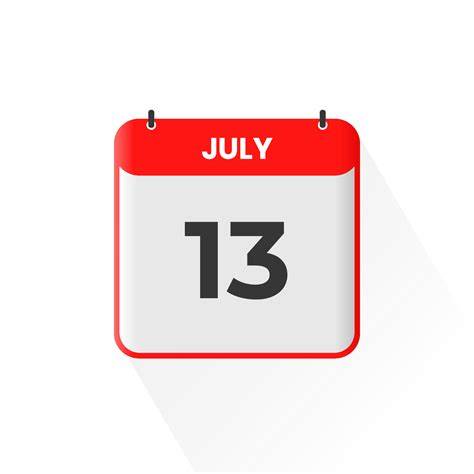 July 13th Calendar