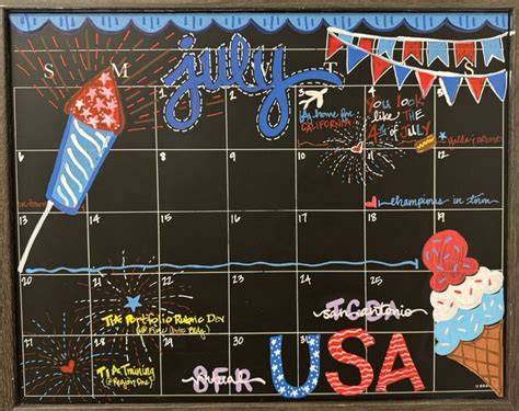 July Calendar Ideas