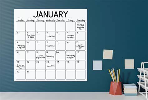 Jumbo Wall Calendar