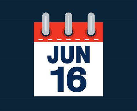 June 16th Calendar