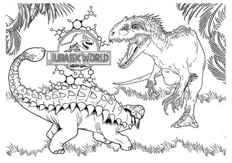 Jurassic World Dinosaur Coloring Pages