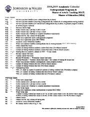 Jwu Academic Calendar