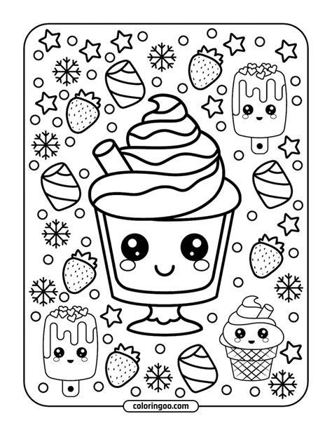Kawaii Printable Colouring Pages