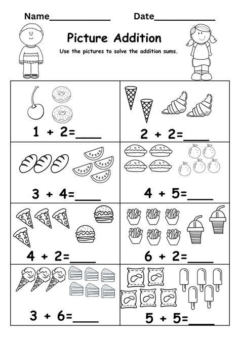 Kindergarten Math Addition Worksheets Free