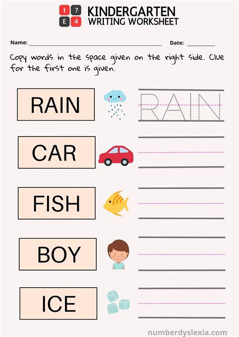 Kindergarten Worksheets Free Printable Pdf