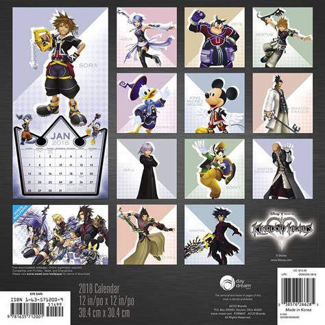 Kingdom Hearts Calendar 2025