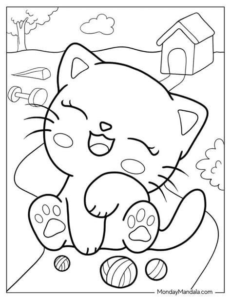 Kitten Coloring Sheet
