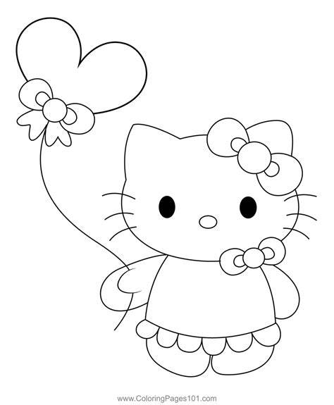 Kitty Printable Coloring Pages