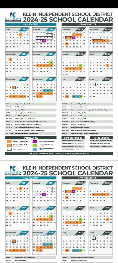 Klein Calendar 24 25