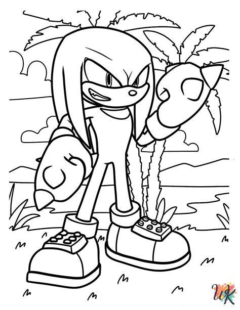 Knuckles Colouring Pages