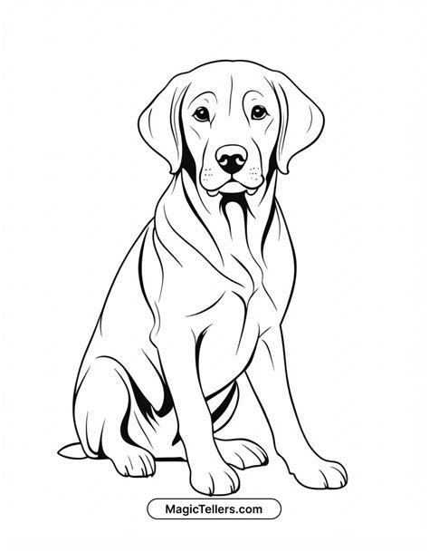 Labrador Retriever Coloring Page