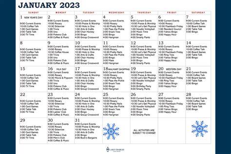 Lake Charles Live Music Calendar