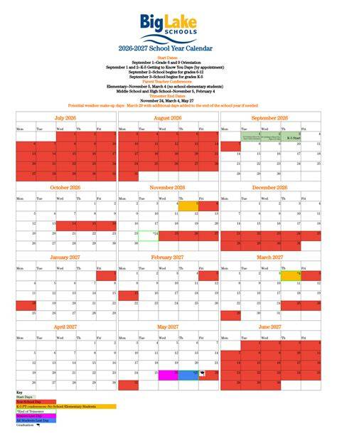 Lake Geneva Schools Calendar