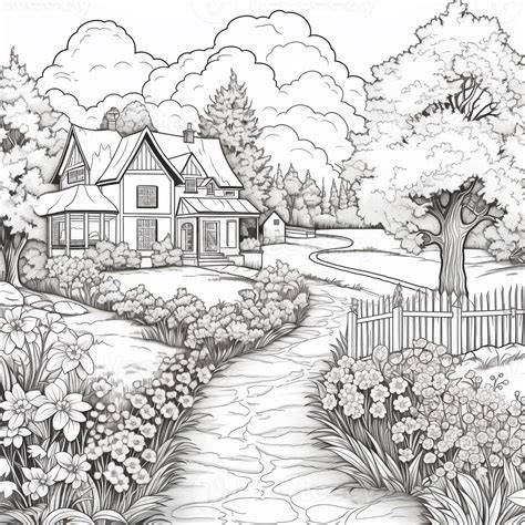 Landscape Coloring Pages Printable
