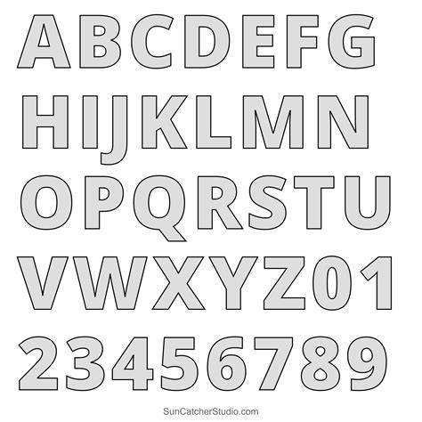 Large Letter Stencils Printable