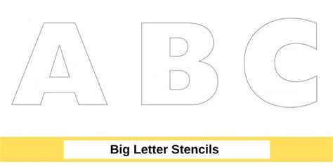 Large Letters Stencils Printable