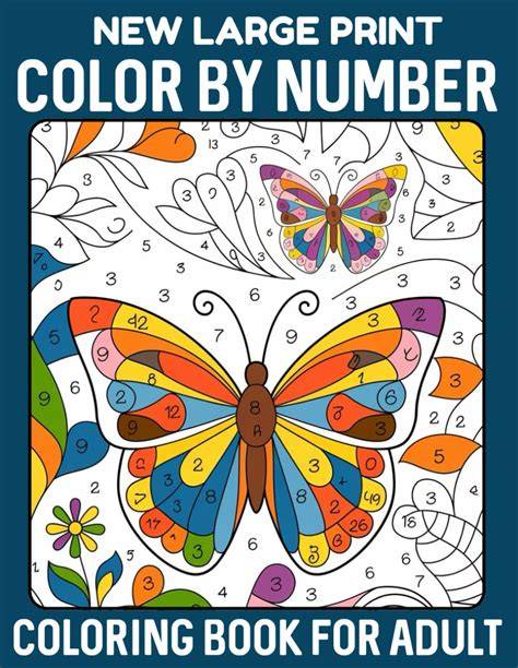 Large Print Color By Number