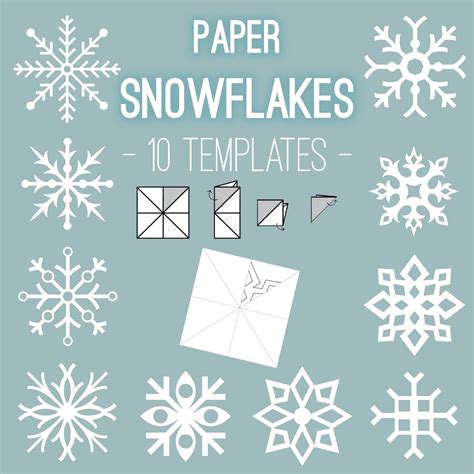 Large Printable Snowflakes