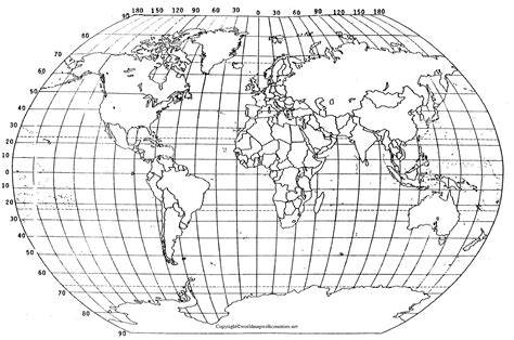 Latitude And Longitude Printable Map