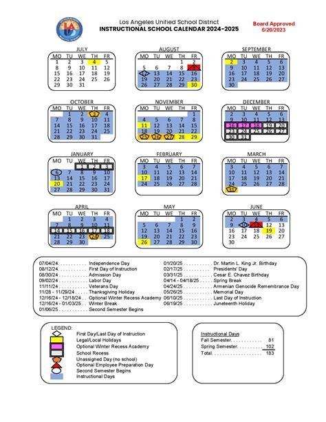 Lausd 2024 Calendar