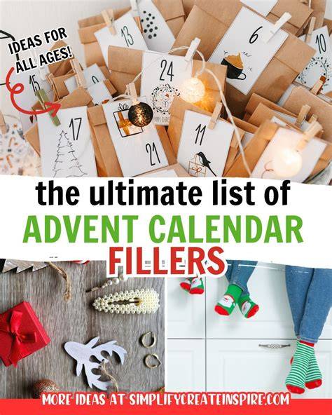 advent calendar filler ideas adults