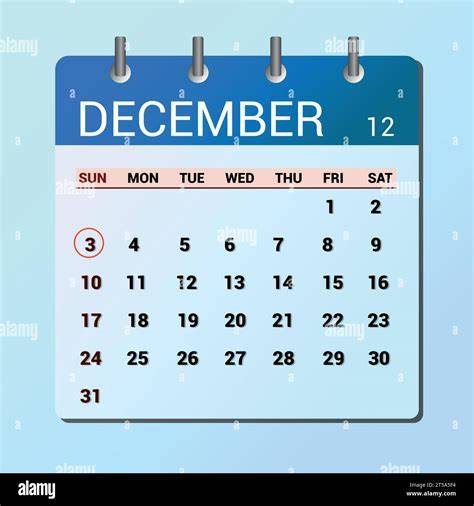 december calendar images