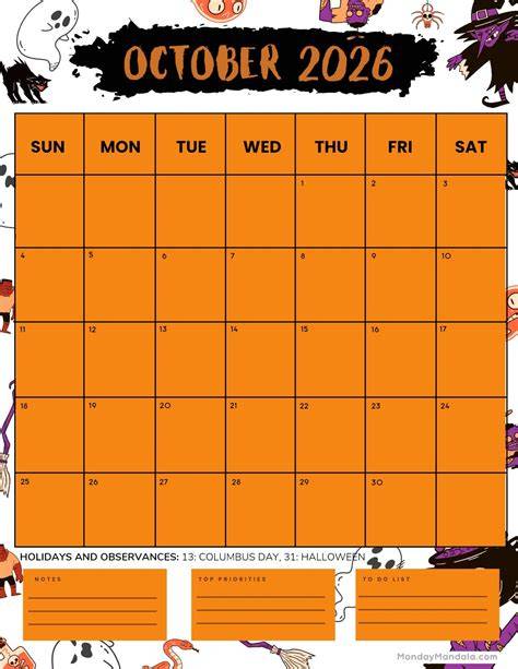 halloween calendar 2024