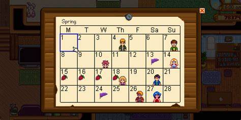 stardew valley calendar