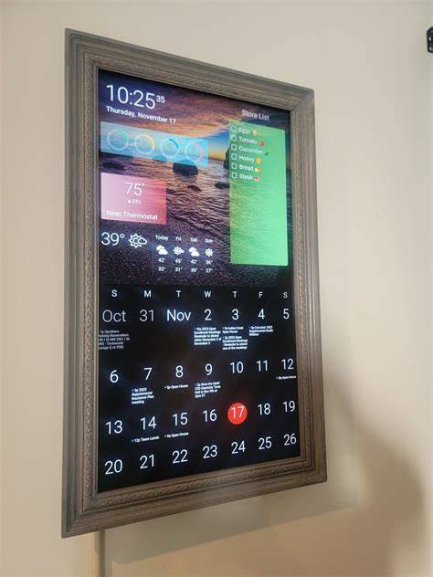 calendar electronic wall