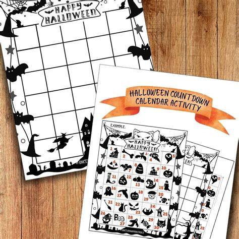 calendar of halloween