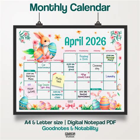 easter 2026 calendar
