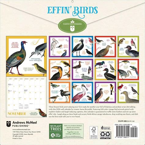effin birds calendar