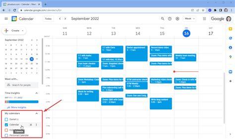 embed google calendar in website