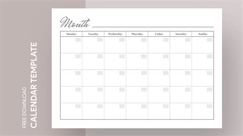 google doc calendar template