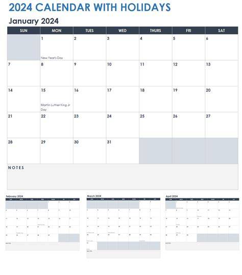 holiday calendar 2024